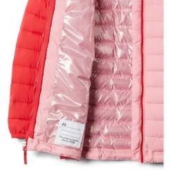 Columbia POWDER LITE GIRLS HOODED JACKET -Columbia.DE columbia 1802931658 girls powder lite hdd jk red lily pink 0