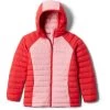 Columbia POWDER LITE GIRLS HOODED JACKET -Columbia.DE columbia 1802931658 girls powder lite hdd jk red lily pink 2