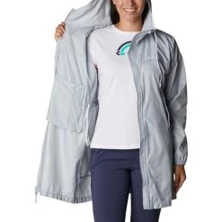 Columbia FLASH CHALLENGER LONG WINDBREAKER -Columbia.DE columbia flash challenger long windbreaker khk 2 1