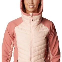 Columbia POWDER LITE HYBRID HOODED JACKET -Columbia.DE columbia powder lite hybrid hooded jacket pnk 5